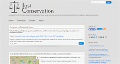 Desktop Screenshot of justconservation.org