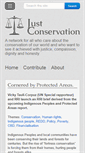 Mobile Screenshot of justconservation.org